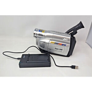 JVC GR-SXM250U VHS-C Compact Camcorder W/ Battery, Charger Tested READ